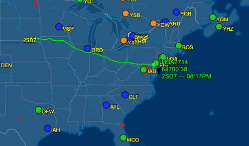 High Altitude Unmanned Balloon Passes Near DC, New Jersey