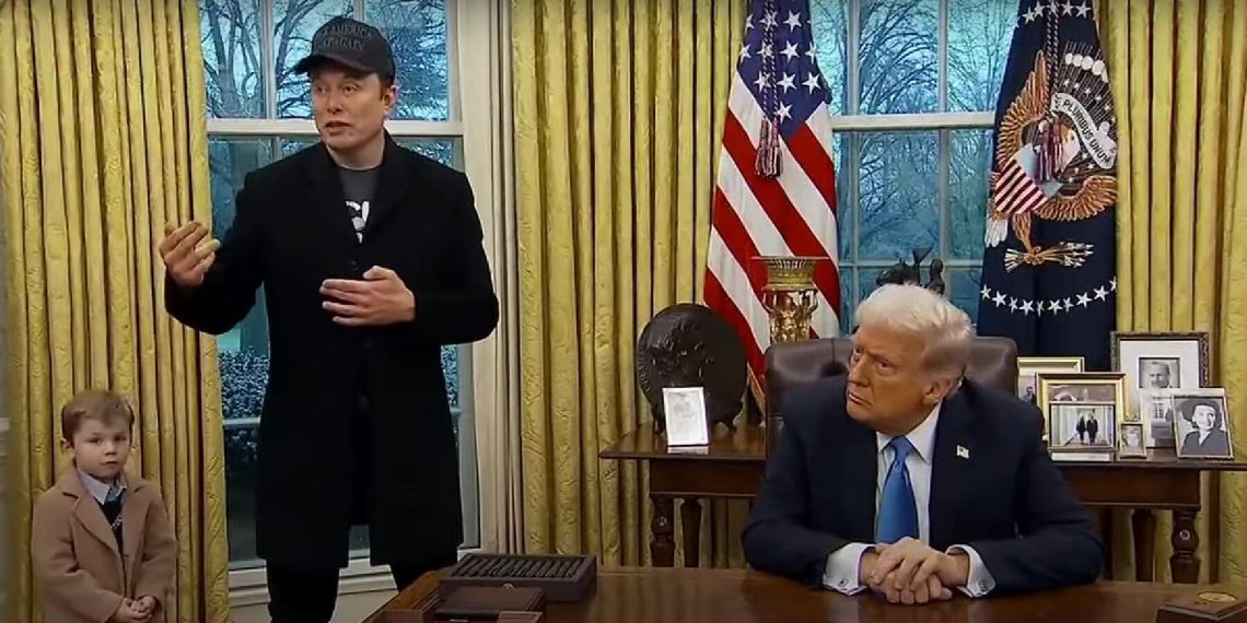 Musk Details Plan to Slash the Federal Budget Deficit in Half by 2026 in Meeting with Trump.